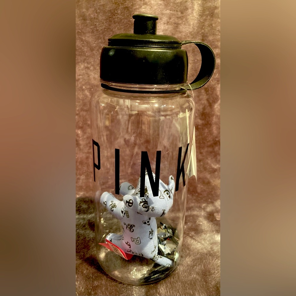 PINK Victoria’s Secret Limited Edition 32 oz Water Bottle Mini Dog Confetti NWT